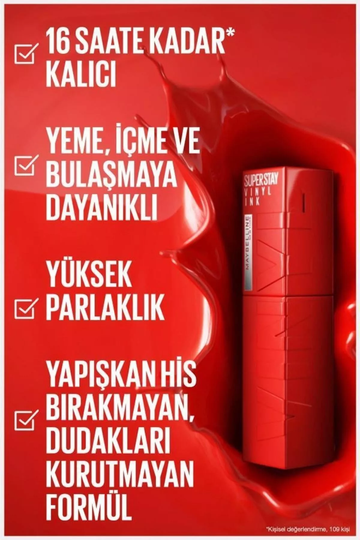 Super Stay Vinyl Ink 55 Royal durnukly ýalpyldawuk dodak boýagy - 20123061 — surat 4/8