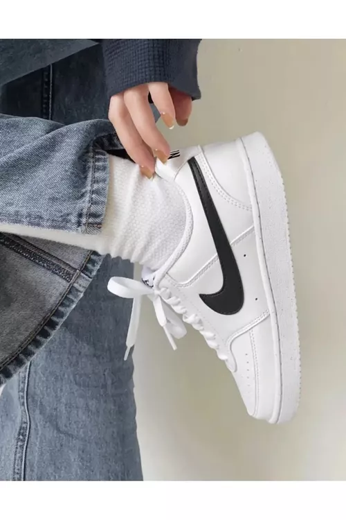 Unisex gündelik aýakgap Court Vison Low Next Nature ak - 27467503