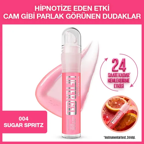 Aşyr parlak we çyglandyryjy dodak parlatjysy Maybelline New York Lifter Gel, 004 Sugar Spritz - 36015698