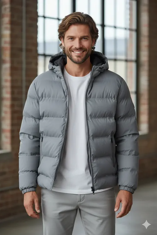 Jjglblelements Jacket erkekler üçin sowuk geçirmeýän mont Castlerock Grey - 36024000