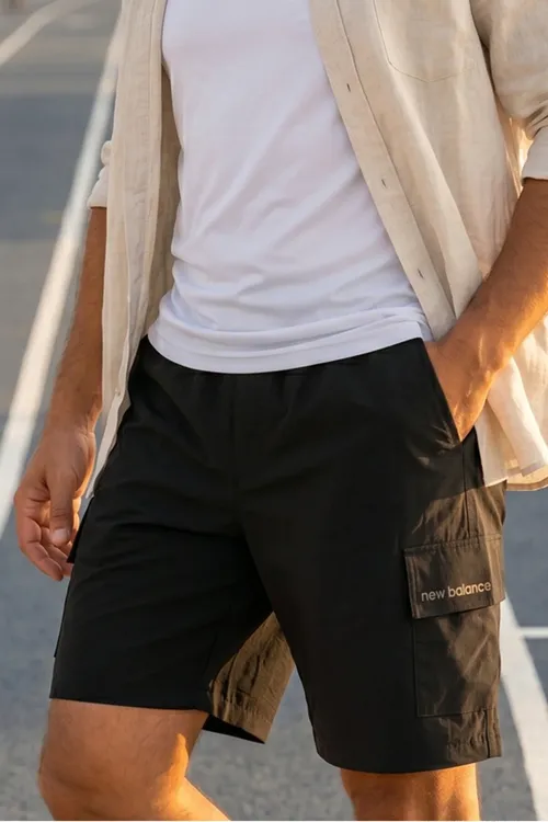 Nb Man Lifestyle Shorts gara erkekler üçin sport gündelik şort - 36153180