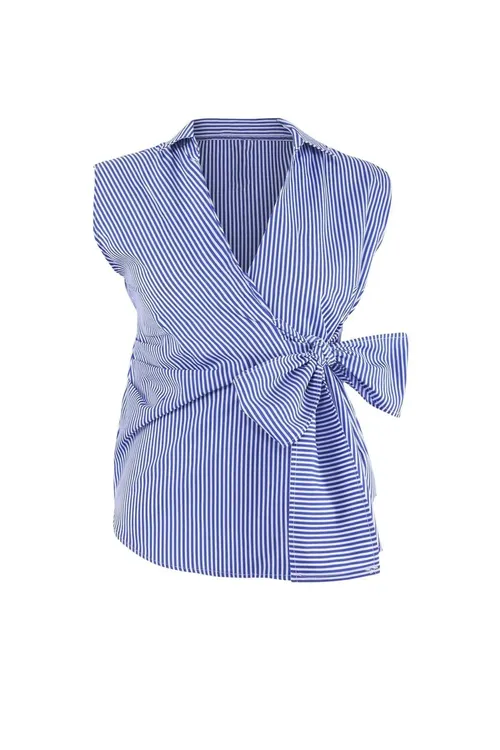Gök, Terrycotton dokama uly ölçegli bluzka - 34084631
