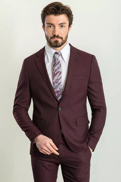 Slim Fit zygyr erkek kostýumy - 25591554