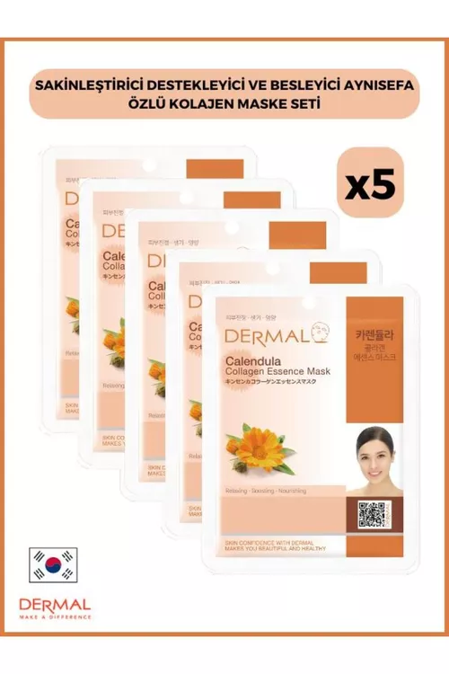 Gyrpynjygy bolan kollagenli maskalar 23 g, 5 sany - 25217686