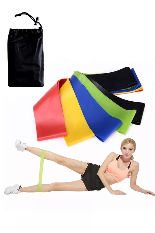 Pilates we ýoga üçin fitnes rezinleri toplumy 5 sany - 18962700