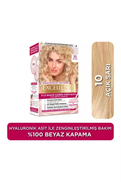 L'Oreal Paris Excellence Creme 10 Örän açyk sary - 24618874