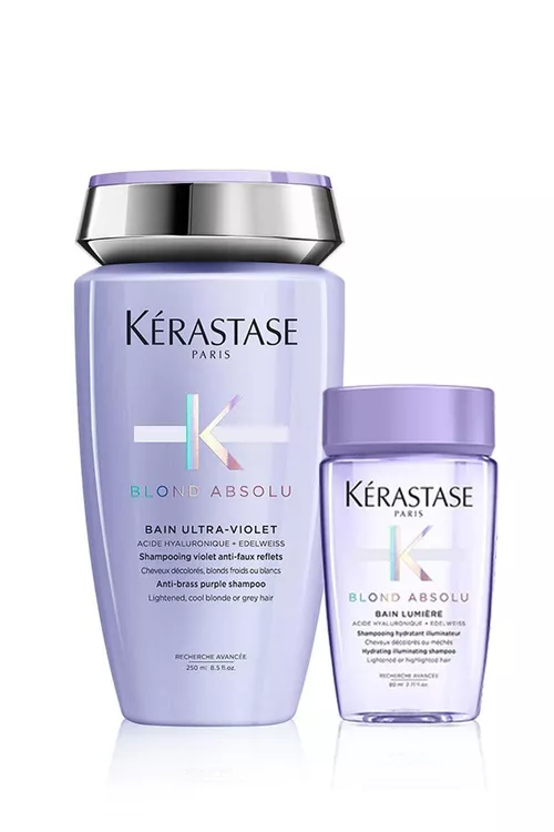 Blond Absolu Bain Ultra-Violet şampuny 250 ml + Bain Lumiere şampuny 80 ml - 9250101