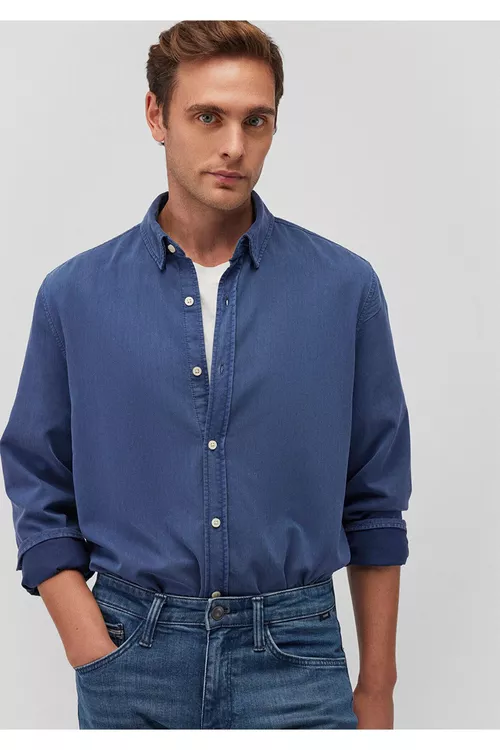 Regular Fit tensel matasyndan köýnek - 25535746