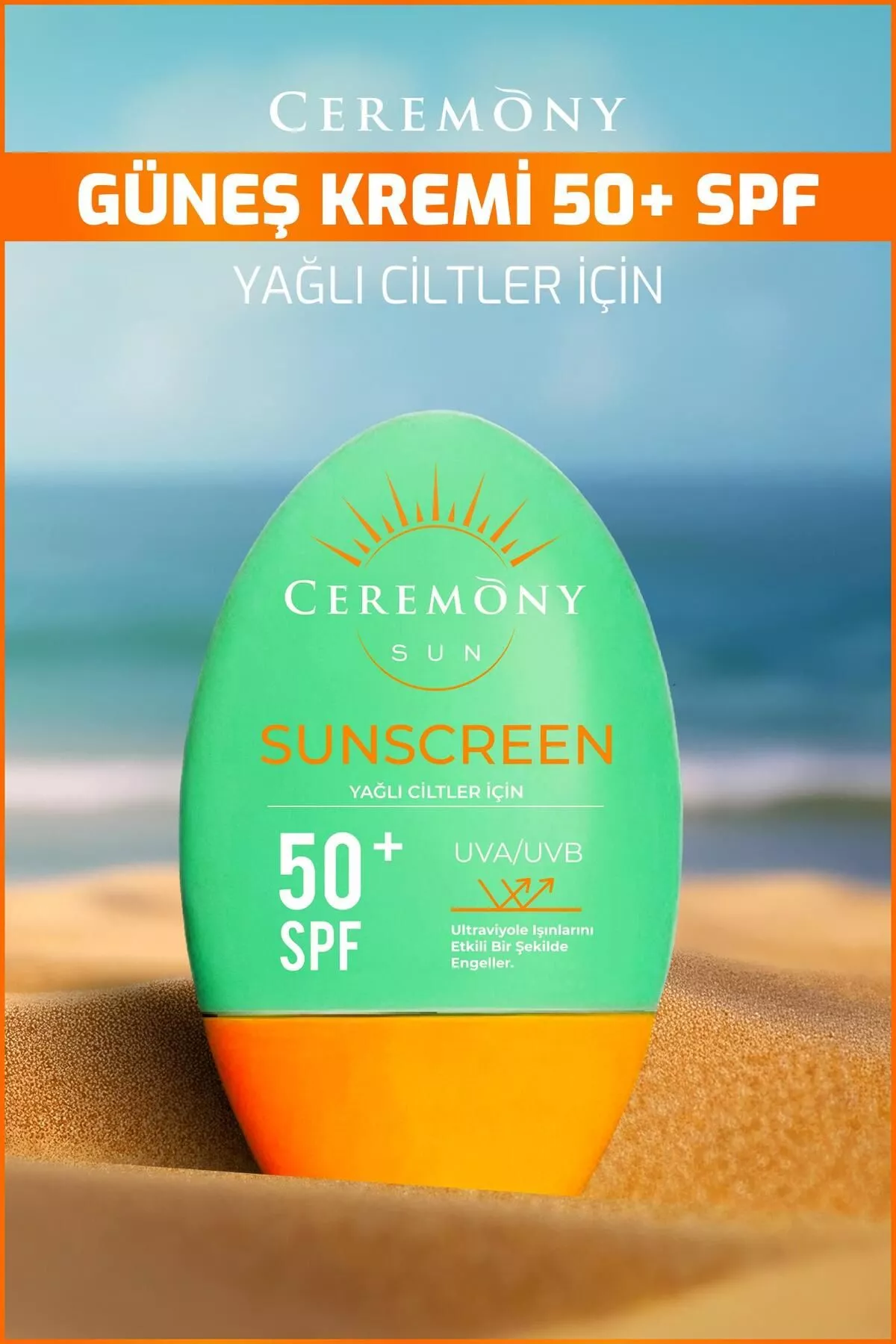 Ýagly deri üçin SPF50 gunden goraýjy krem 50 ml - 27063003 — surat 3/7