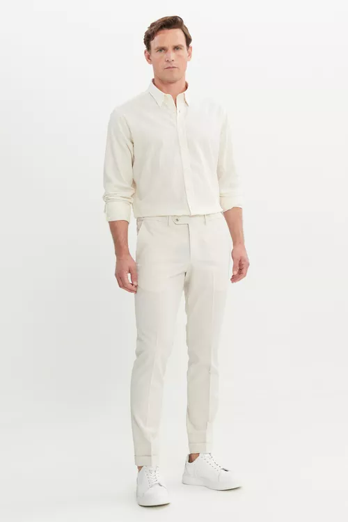 Guşakly we gapdal jibili Slim Fit balagy – sarymtyl - 27345700