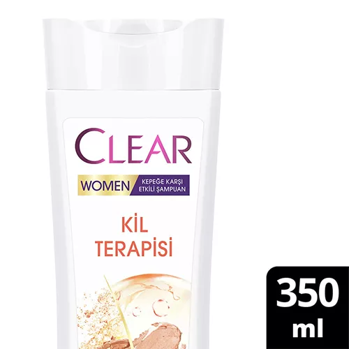 Clear Women goňaga garşy şampun, palçyk terapiýasy, arassalanan we ýumşak saçlar, 350 ml - 25072013