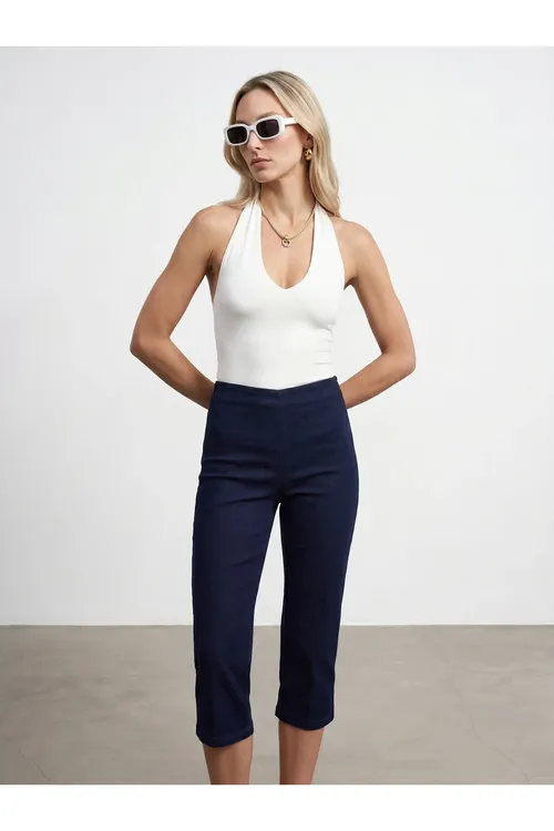 21231 Halter ýakaly bodisuit - Ekru - 34735727