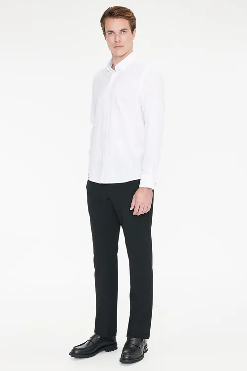 Bagjygy bolan Slim Fit gara çeýe balak - 36613817