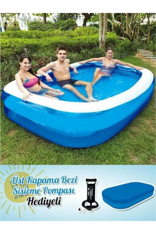Basseýn 262x175x51 sm, nasosy we çadyry bilen 54006 - 24032567