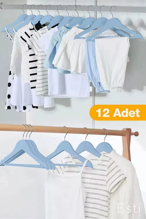 Çagalar üçin agaç görnüşli egin-eşik asgyçlary, gök, 12 sany - 26814661