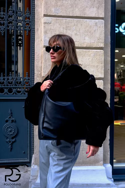 Original Lýuks Ýumşak Deri Giňiş Göwrümli Uly Boý Suw Geçirmeýär Shopper Görnükli El Gol We Egin Sumkası - 25713579