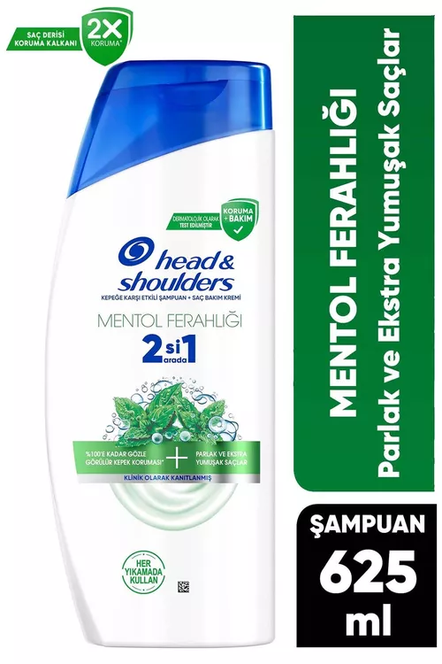 Mentol şatygы 2-si 1-de şampun 625 ml - 26789405