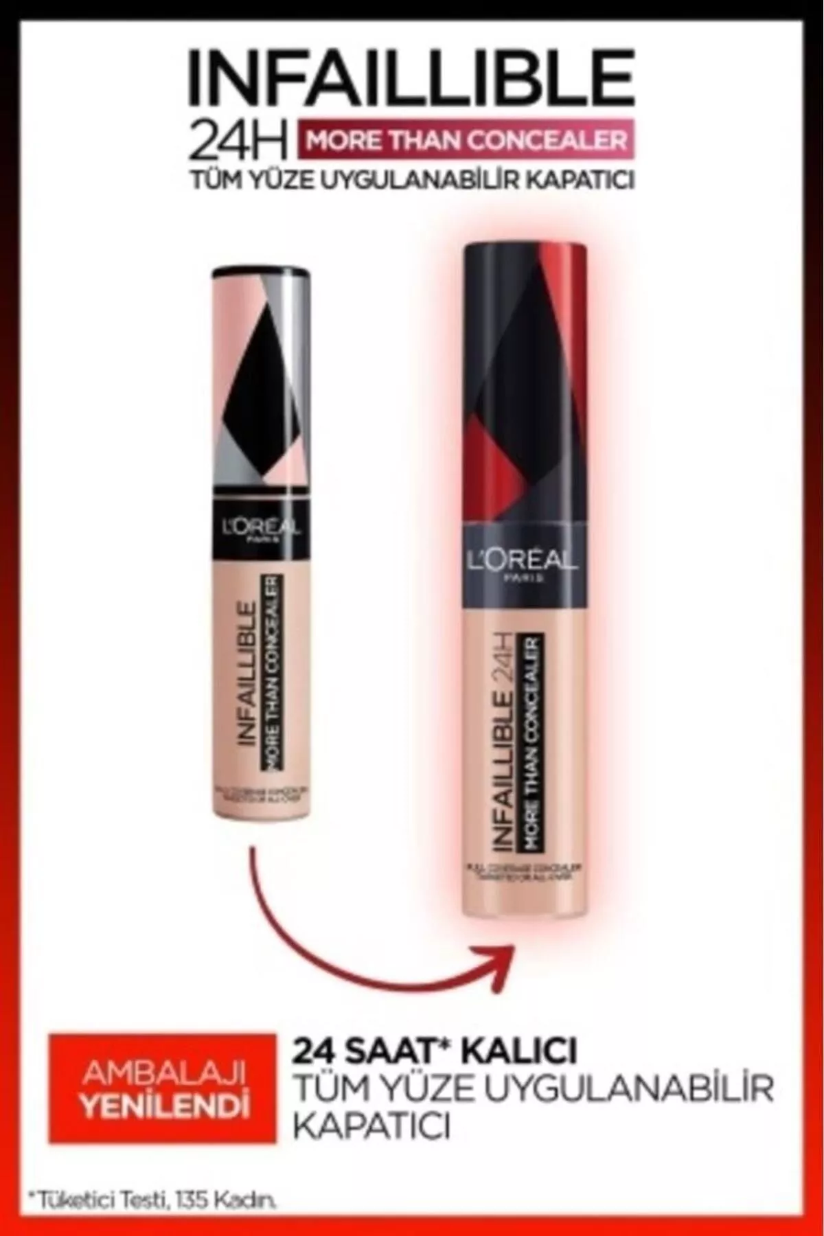 Loreal Paris Infaillible tutuş ýüz üçin ulanyp bolýan ýaşyryjy 327 Cashmere - 19363468 — surat 3/8