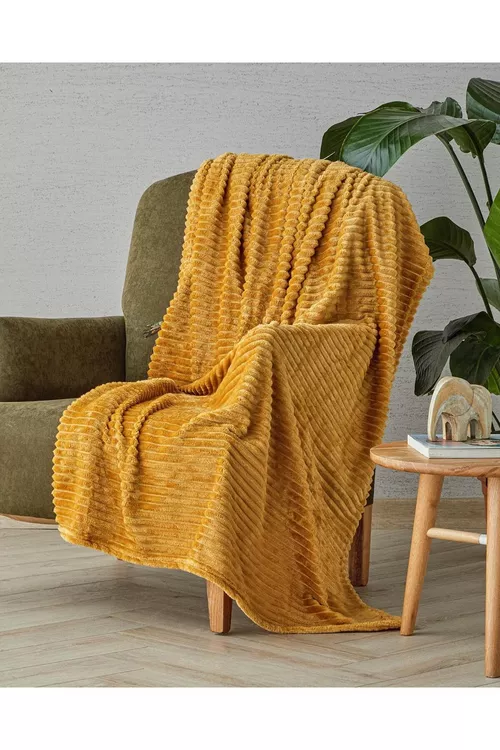 Telewizor üçin ýumşak Cozy Oasis ýapynjasy Sary 120x160 sm - 26346090