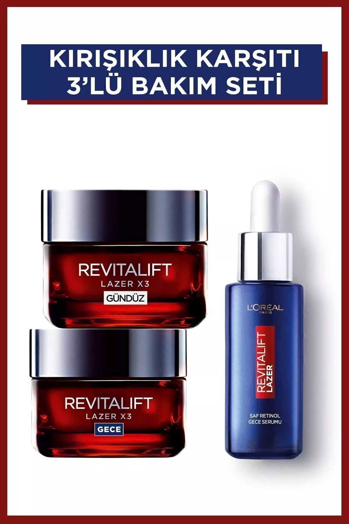 L'Oreal Paris Revitalift Laser Ýüz üçin massajly garrylyga garşy toplum - 9255832 — surat 1/8