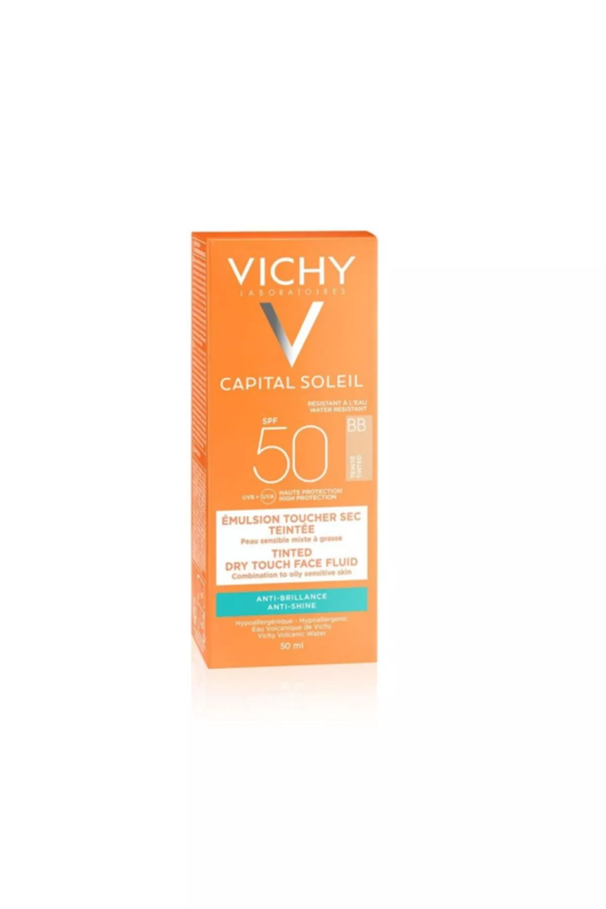 Capital Soleil Bb reňkli Spf 50 garyşyk/ýagly deri 50 ml - 4700565 — surat 1/3