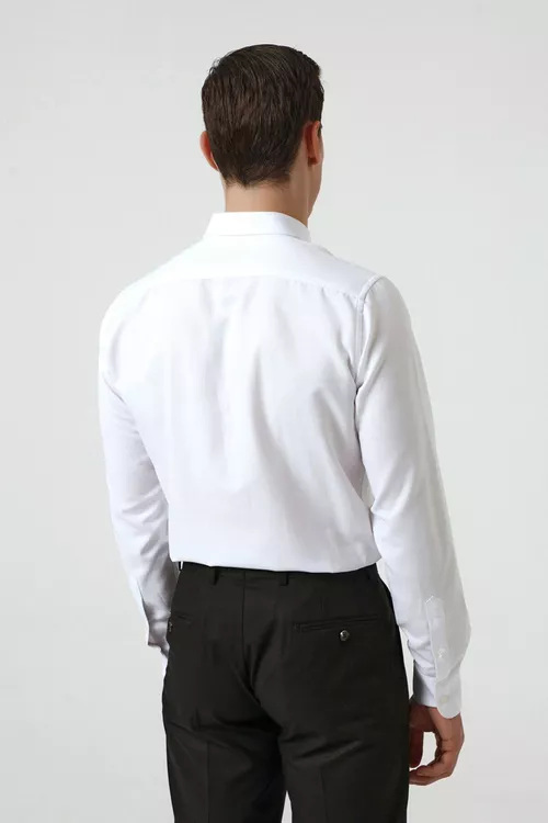 Ak köýnek DS DAMAT (Slim Fit) - 3998029 — surat 5/5