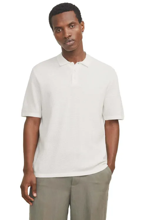 Jack Jones George Regular Fit polo ýakaly trikotaž erkek futbolkasy 12268281 - 34261959