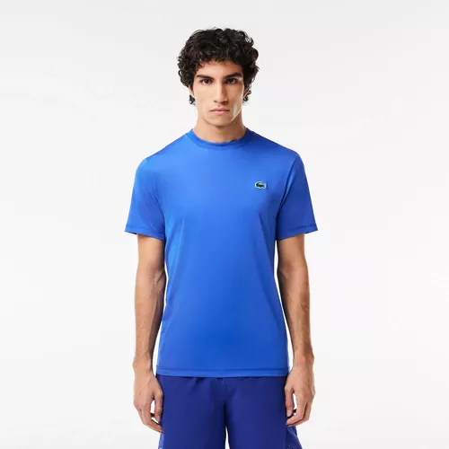Lacoste SPORT erkek Slim Fit tegelek ýaka gök futbolka - 27437079