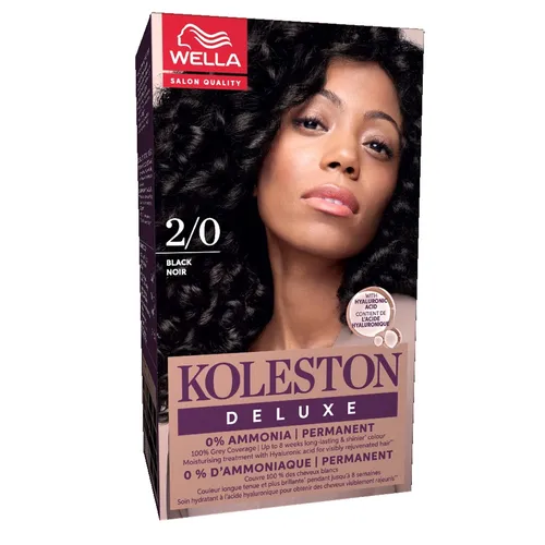 Saç boýagy toplumy ammiaksyz Wella Koleston Deluxe 2/0 Gara - 36516623