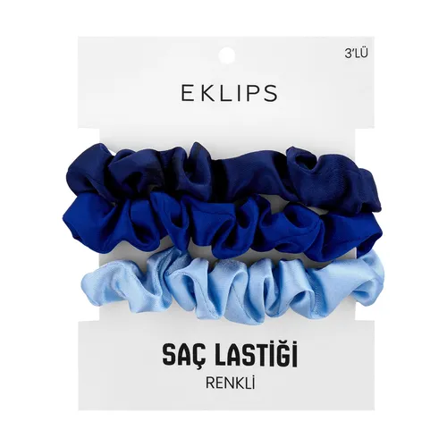 Atlas saç rezinleri Eklips, 3 sany, gök - 36516581
