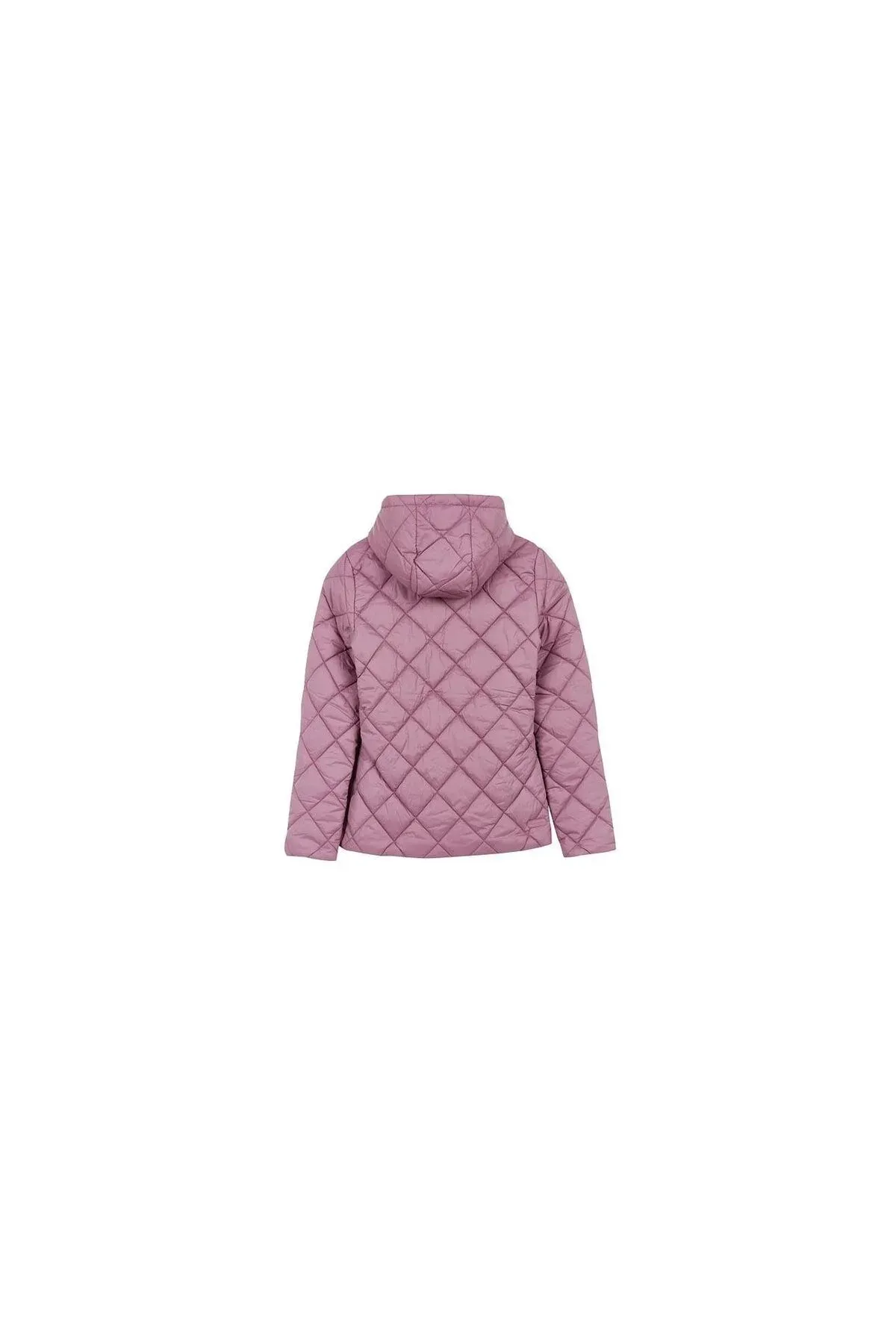 Aýallar üçin kapýuşonly basylan W Capitone Hooded Jacket bägül reňkli kurtka - 36778241 — surat 3/3