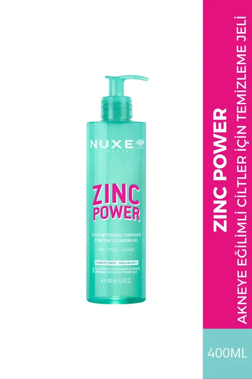 Ýagly we düwürtikli deriler üçin arassalaýjy gel Zinc Power 400 ml - 36850393