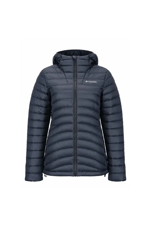 Aýallar üçin gara ýelekli kapýuşonly kurtka Corelite Down Hooded Jacket 2133521-010 - 36772153