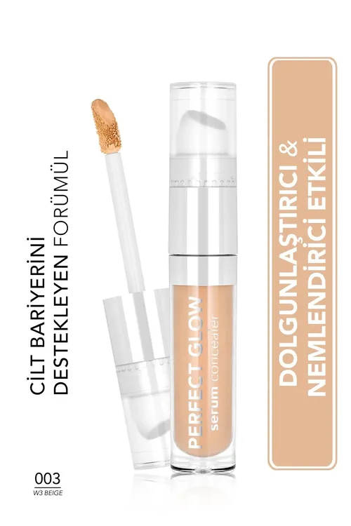 Perfect Glow çygly we ýagty netijeli gubka applikatorly syworotka konsiler - 003 W3 BEIGE - 36759735