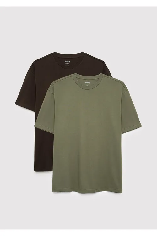 2-li togalak ýakaly ýönekeý köýnekçe Loose Fit / Giň amatly biçüw 0613555-90892 - 36742080
