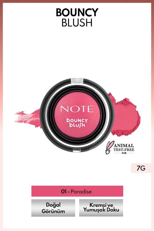 Krem görnüşli ýaňak boýagy Note Bouncy Blush 01 - 36759633