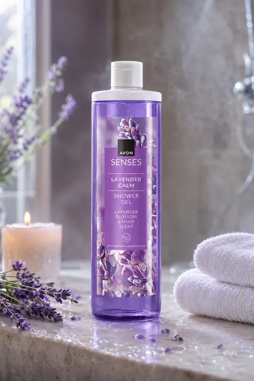 Lawanda yisli duş üçin gel Senses Lavender Calm 500 ml - 36734765 — surat 2/3