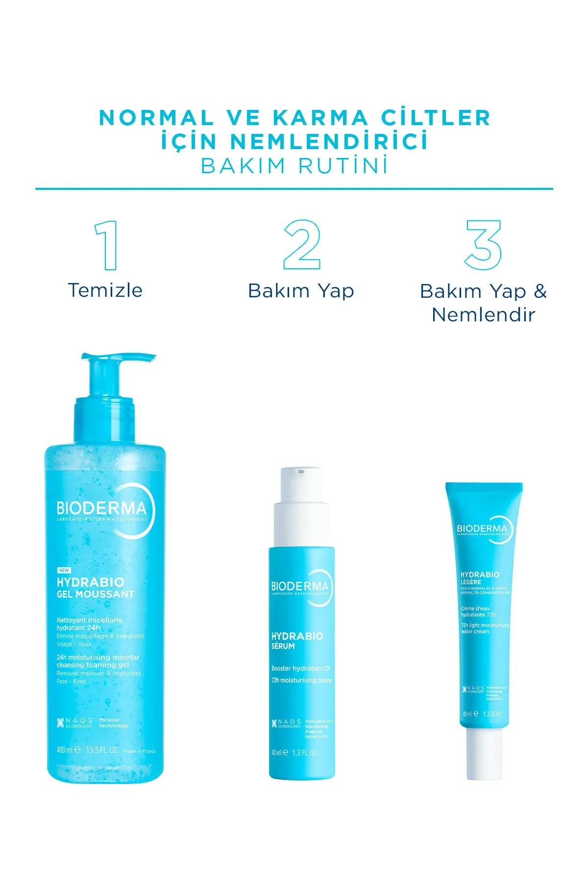 Garyşyk we ähli deriler üçin gialuron kislotaly suw esasly Hydrabio Light çyglandyryjy krem 40 ml - 36719111 — surat 8/10