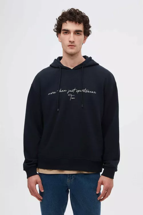 Relaxed Fit Nagyşly goýy gök switşot - 24111823