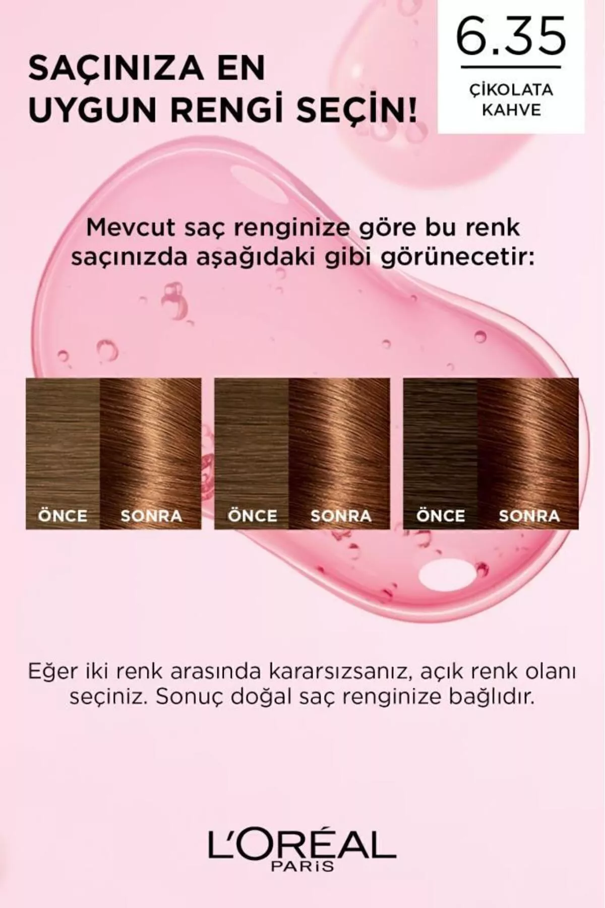 Saç üçin boýag Excellence Creme 6.35 Şokolad goňur - 20856995 — surat 7/8