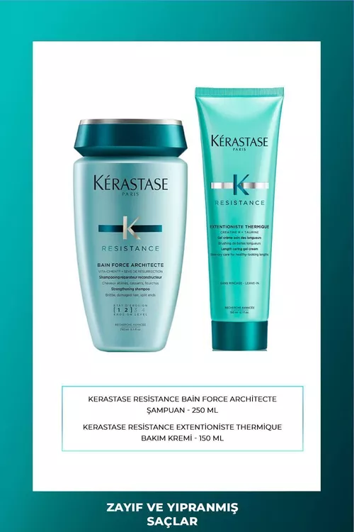 Kérastase Resistance Extentioniste toplum: 250 ml dikeldiji şampun we 150 ml kondisioner - 20859978