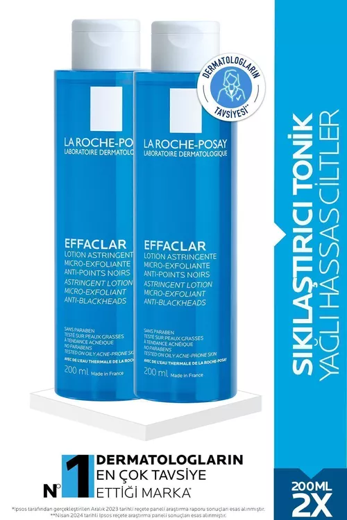 Ýagly deri üçin gözenekleri daraldyjy Effaclar tonigi 200 ml, 2 sany - 9258792