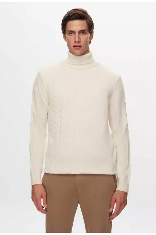 Erkekler üçin dokalan džemper Ds Damat (Regular Fit) - 20488661