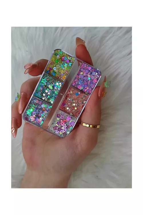 Göz gabaklary üçin Glitter Barbie05 öwüşginli reňk palitrasy - 23623315