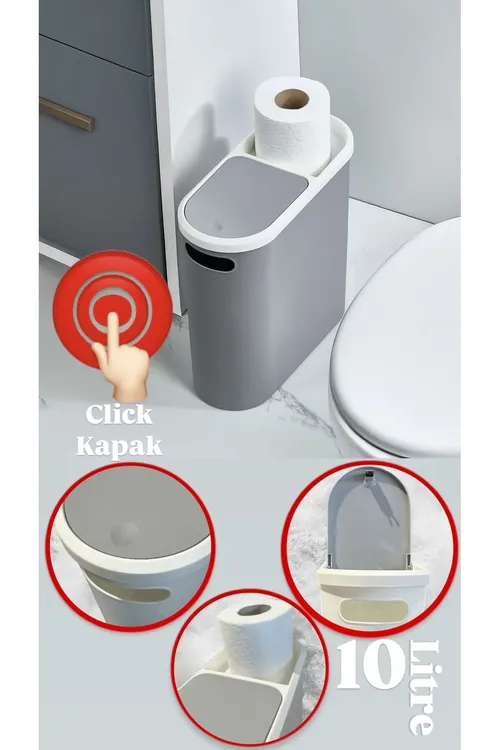 Kups Click 10 l kagyz bölümi bolan çal zibil bedresi - 27582683