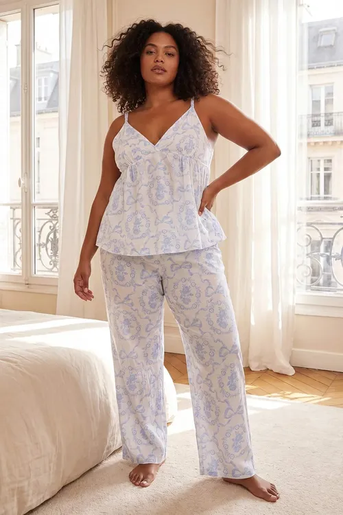 Gök nagyşly uly göwrümli örme pijama toplumy TBBSS26AI00094 - 36020919