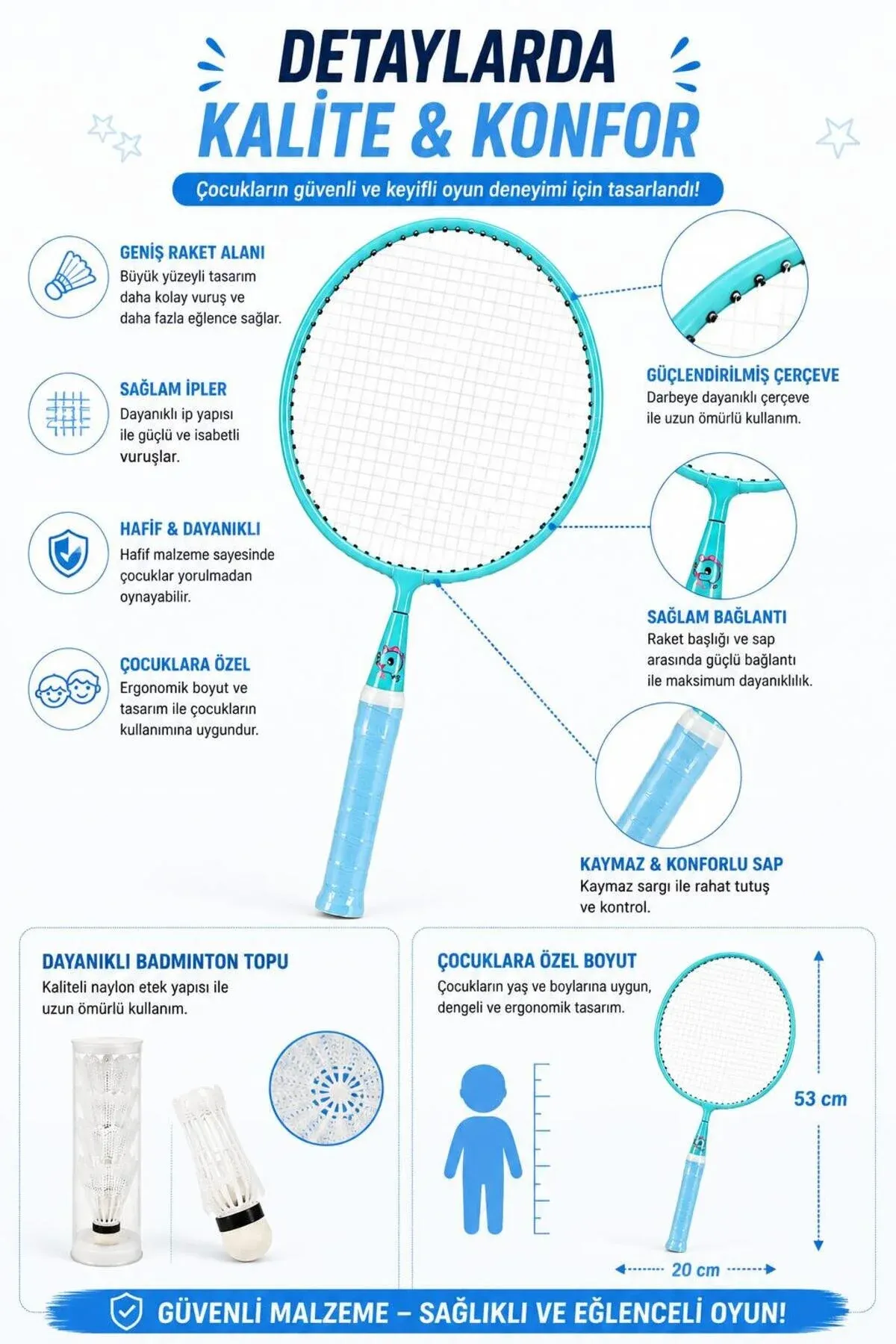 Çagalar üçin badminton toplumy: 2 raketka we toplar toplumy, arkasomkaly - 36855976 — surat 4/5