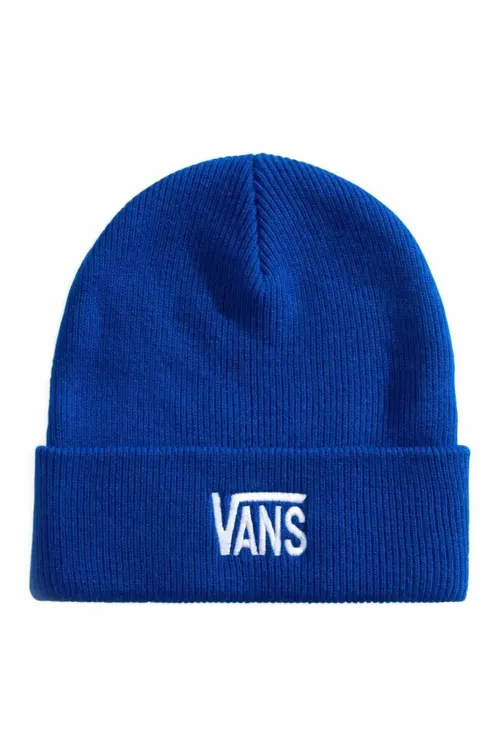 Uly öwrümli uniseks gök papak Stretch Logo Tall Cuff Beanie - 36877843