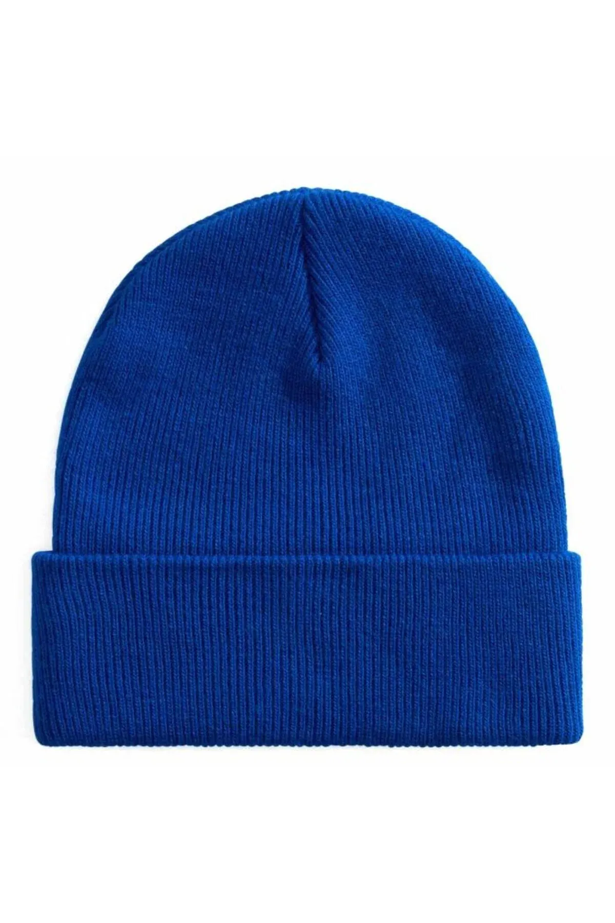 Uly öwrümli uniseks gök papak Stretch Logo Tall Cuff Beanie - 36877843 — surat 3/3