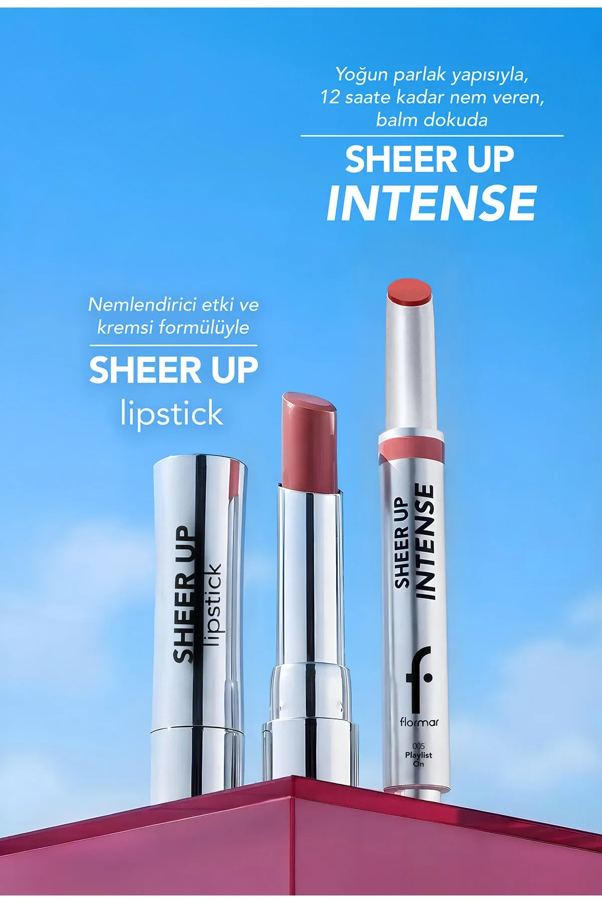 Krem gurluşly, ýalpyldawuk örtükli Sheer Up Intense gel dodak boýagy - 001 Vibe Cheek - 36843642 — surat 8/8